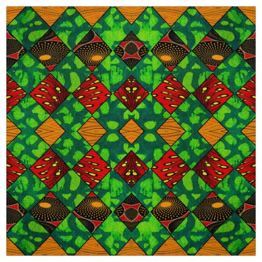 Rasta African Print Stoff (Muster)