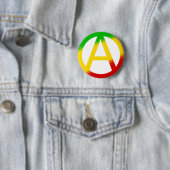 Rasta Anarchie-Symbol Button (Beispiel)
