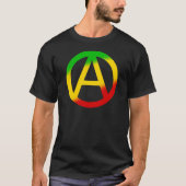 Rasta Anarchie-Symbol T-Shirt (Vorderseite)