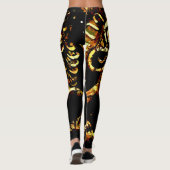 Rasta Ancient Äthiopian Lion of Judah Leggings (Rückseite)