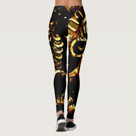 Rasta Ancient Äthiopian Lion of Judah Leggings (Rückseite)