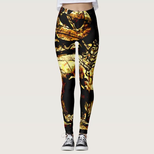 Rasta Ancient Äthiopian Lion of Judah Leggings (Vorderseite)
