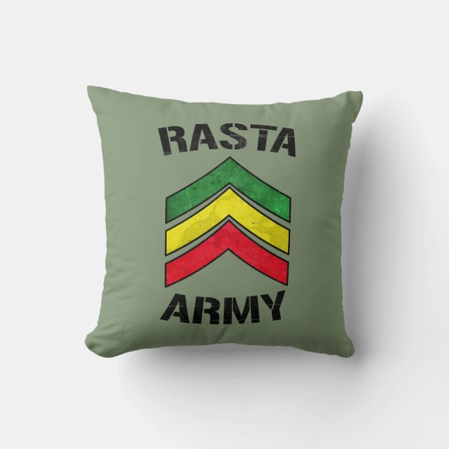 Rasta Armee Kissen (Vorderseite)