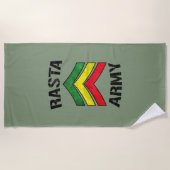 Rasta Armee Strandtuch (Vorderseite)