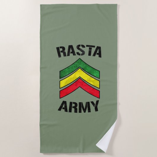 Rasta Armee Strandtuch (Vorderseite)