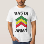 Rasta-Armee T-Shirt<br><div class="desc">Rasta Armee & Reggae Farben Streifen.</div>