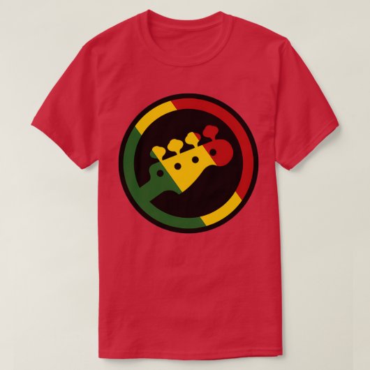 Rasta-Bass T-Shirt (Design vorne)