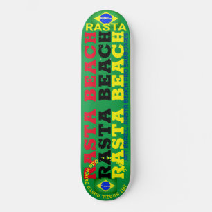 RASTA BEACH  JMT BRAZIL 8 1/4" Skateboard Deck