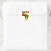 Rasta Black Power Fest über Afrika Runder Aufkleber (Tasche)