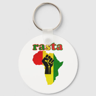 Rasta Black Power Fest über Afrika Schlüsselanhänger