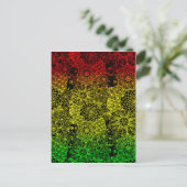 Rasta Blume Postkarte (Stehend Vorderseite)