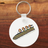 Rasta-Bobschlitten-Team Schlüsselanhänger (Rückseite)