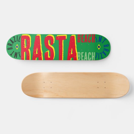 RASTA Brasil 7 3/4" Skateboard Deck (Horizontal)