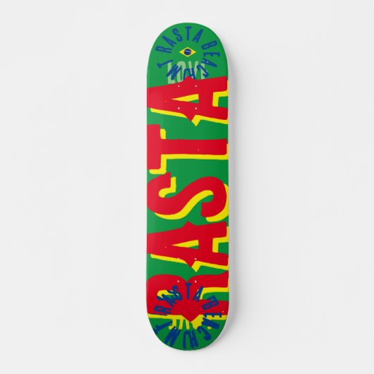 RASTA  BRASILIEN  7 3/4" Skateboard Deck (Vorne)