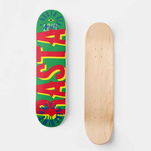 RASTA BRAZIL 7 3/4" Skateboard Deck (Vorderseite)