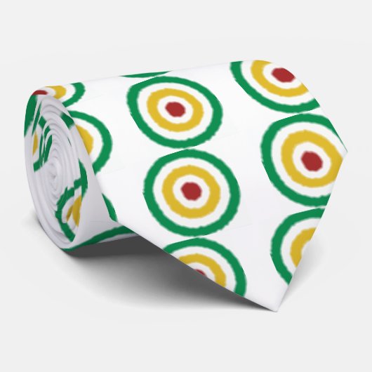 Rasta Bullauge Krawatte (Gerollt)