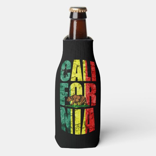 Rasta California Flaschenkühler (Flaschenvorderseite)