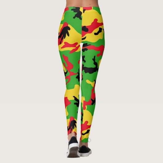 Rasta Camouflage Leggings (Rückseite)