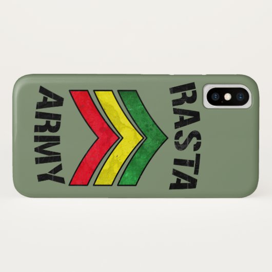 Rasta Case-Mate iPhone Hülle (Rückseite (Horizontal))
