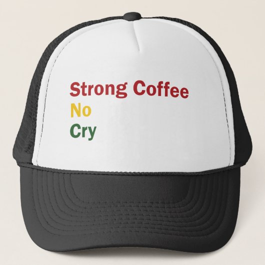 Rasta Coffee Truckerkappe (Vorderseite)