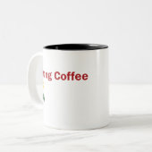 Rasta Coffee Zweifarbige Tasse (Vorderseite Links)