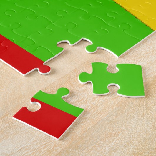 Rasta Color Red Golden Green Puzzle (Seite)