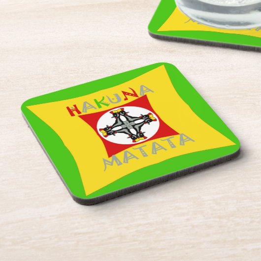 Rasta Color Red Golden Green Untersetzer (Linke Seite)