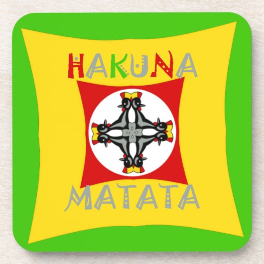 Rasta Color Red Golden Green Untersetzer (Vorderseite)