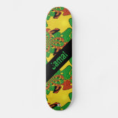 Rasta Colored Abstrakt Dd Brand Skateboard (Vorderseite)
