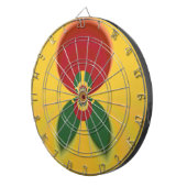 Rasta Colors Abstrakte Kunstdrucke Dartscheibe (Vorderseite rechts)