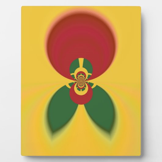 Rasta Colors Abstrakte Kunstdrucke Fotoplatte (Vorderseite)