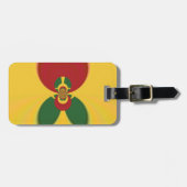 Rasta Colors Abstrakte Kunstdrucke Gepäckanhänger (Vorderseite horizontal)