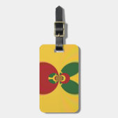 Rasta Colors Abstrakte Kunstdrucke Gepäckanhänger (Vorderseite vertikal)