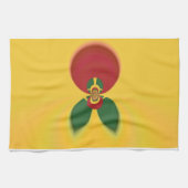 Rasta Colors Abstrakte Kunstdrucke Handtuch (Horizontal)