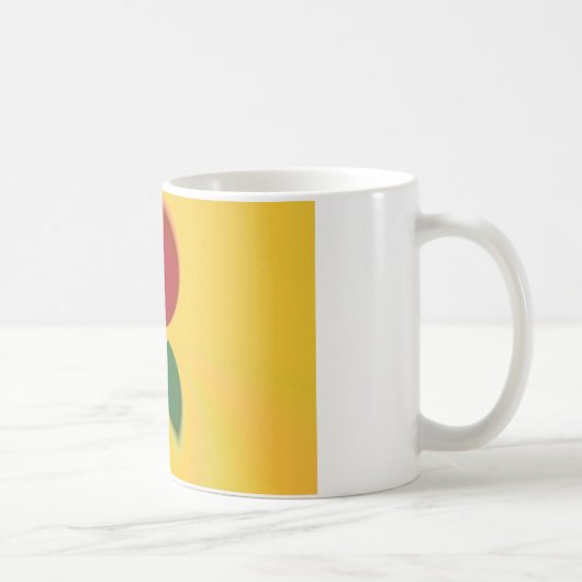 Rasta Colors Abstrakte Kunstdrucke Kaffeetasse (Rechts)