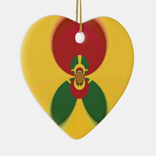 Rasta Colors Abstrakte Kunstdrucke Keramik Ornament (Rechts)