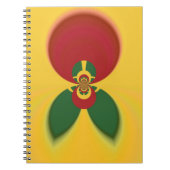 Rasta Colors Abstrakte Kunstdrucke Notizblock (Vorderseite)