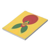 Rasta Colors Abstrakte Kunstdrucke Notizblock (Rotiert)
