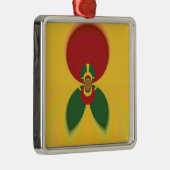 Rasta Colors Abstrakte Kunstdrucke Ornament Aus Metall (Rechts)