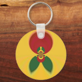 Rasta Colors Abstrakte Kunstdrucke Schlüsselanhänger (Vorderseite)