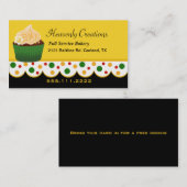 Rasta Colors Bakery Business Card Visitenkarte (Vorne/Hinten)