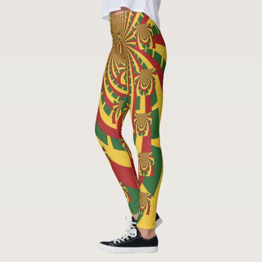 Rasta Colors Design Leggings (Links)