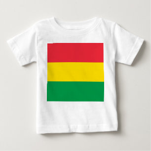 Rasta Colors Green Yellow Flag Streifen Muster Baby T-shirt
