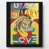 Rasta Colors Red Golden Green Hillary Art Print Fotoplatte (Vorderseite)