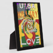 Rasta Colors Red Golden Green Hillary Art Print Fotoplatte (Seite)