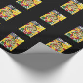 Rasta Colors Red Golden Green Hillary Art Print Geschenkpapier (Ecke)