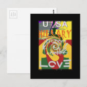 Rasta Colors Red Golden Green Hillary Art Print Postkarte (Vorne/Hinten)