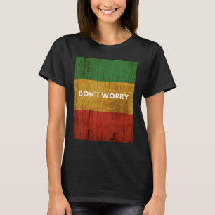Rasta Colors Reggae Keine Sorge Rastafari Inseln T-Shirt