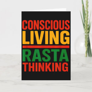 Rasta-Design, Bewusstes Leben, Motivierende Sprüch Karte