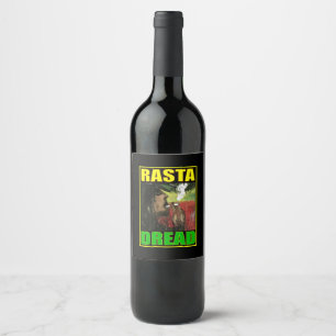RASTA DREAD SCHWARZ WEINETIKETT